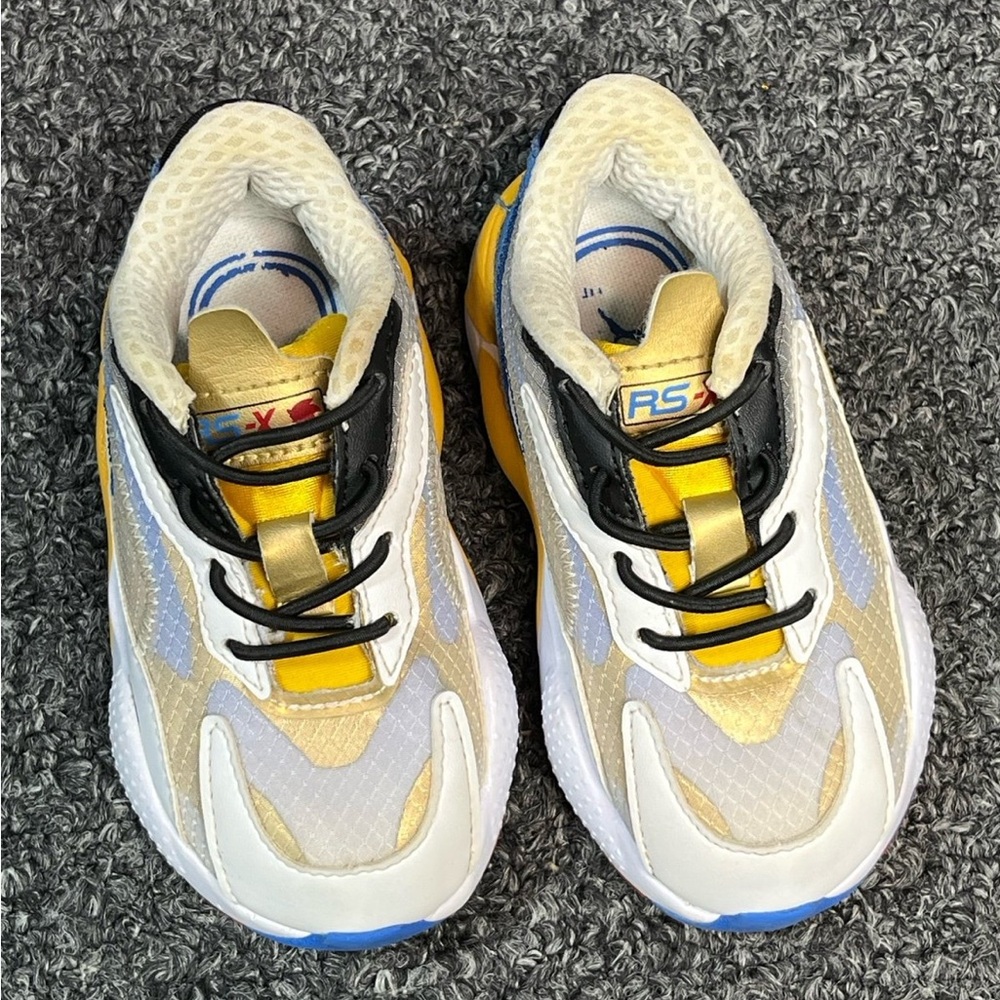 Kids' Yellow and Black Sneakers